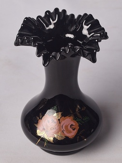 Ваза с фестончатым краем "Розы" Bohemia Crystal